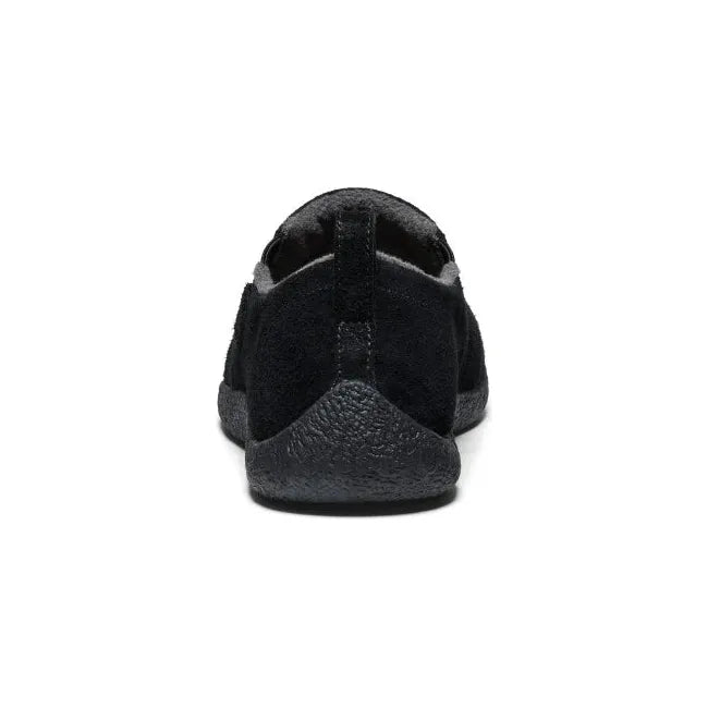Heel of Men's Keen Howser II Suede Leather Slippers in Black Suede