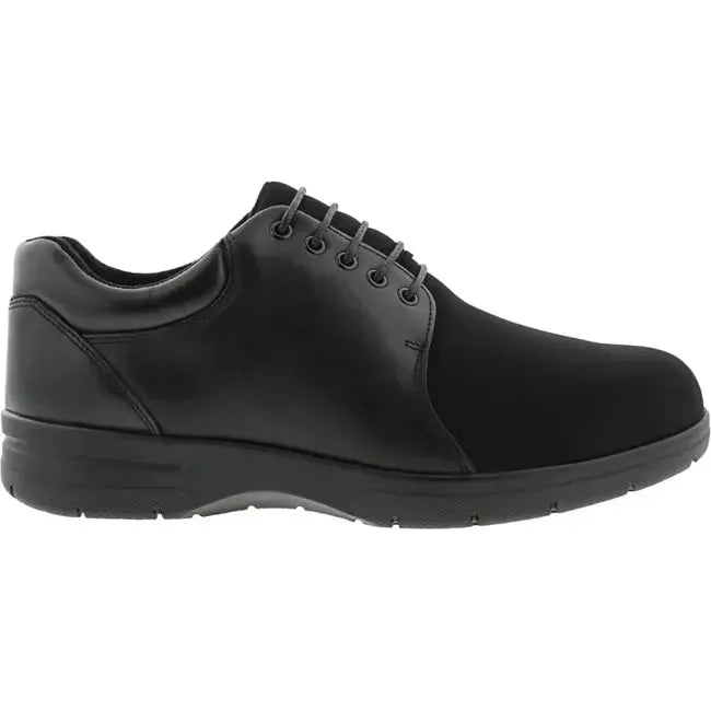 Drew Men's Drifter Shoe Black Leather/Black Stretch 40204-99