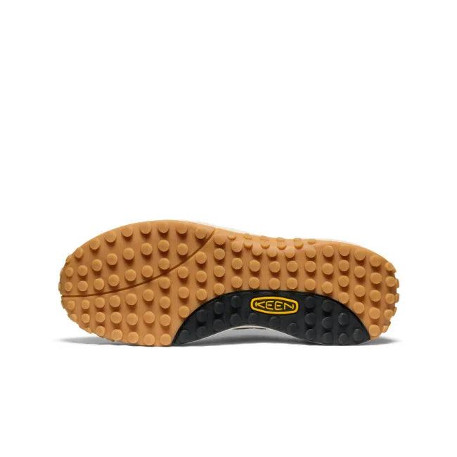 Tan grippy sole of Men’s KEEN KS86 Sneaker in steel grey
