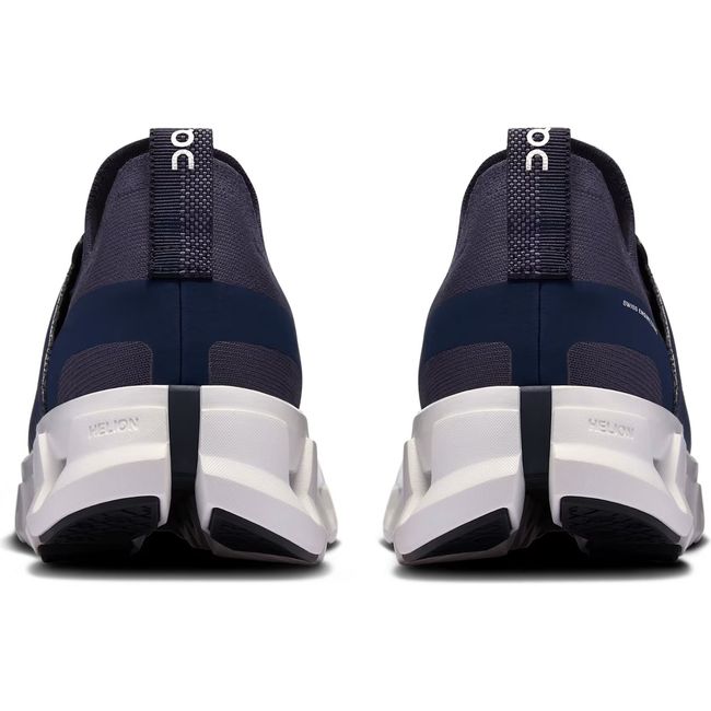 Heels of Men's On Running Cloudswift 4 Running Shoes in Navy Ink blue mesh