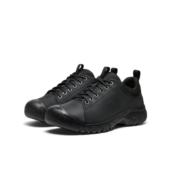 Pair of Men’s KEEN Targhee IV Oxford shoes in black leather