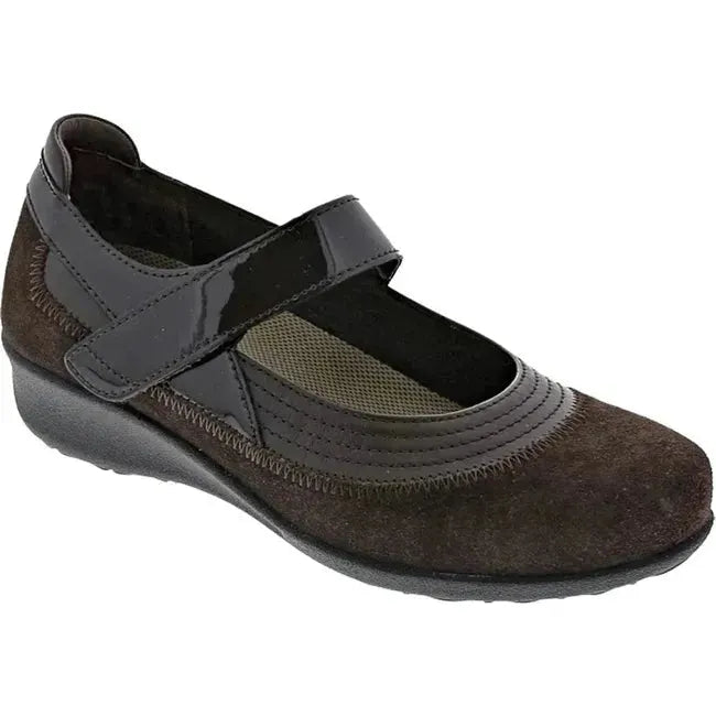 Drew Women's Genoa Mary Jane Shoe Brown Suede Combo 14316-69