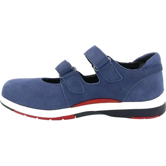 Drew Women's Discovery Shoe Blue Microdot Leather 14798-42