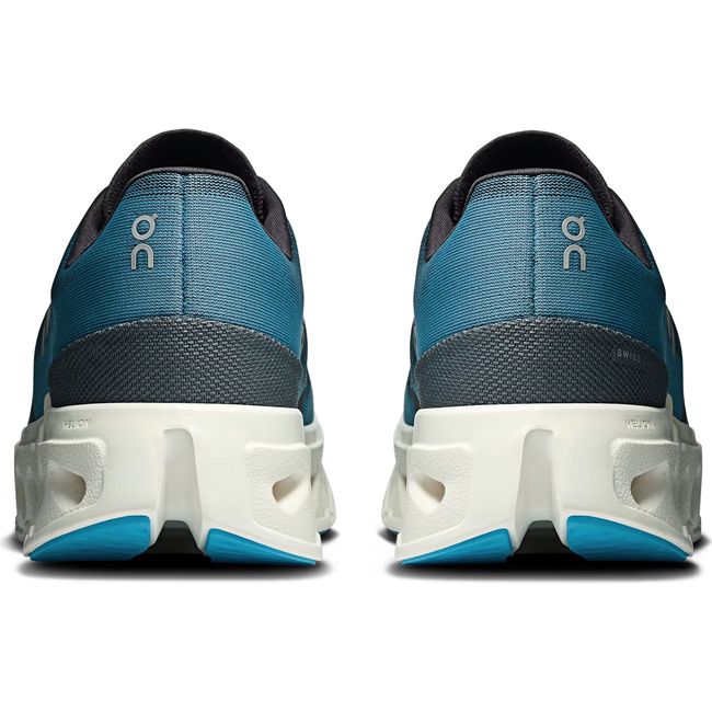 Heels of Men's On Running Cloudeclipse Running Shoes in Blue Niagara and Ivory