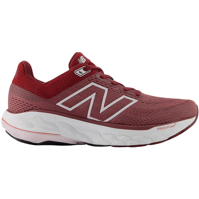Side of New Balance Women’s Fresh Foam X 860 Running Shoe V14 in Washed Burgundy