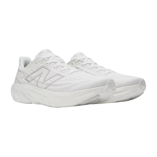 New Balance Men's Fresh Foam 1080 V13 Running Shoe White/Light Silver Metallic M1080W13