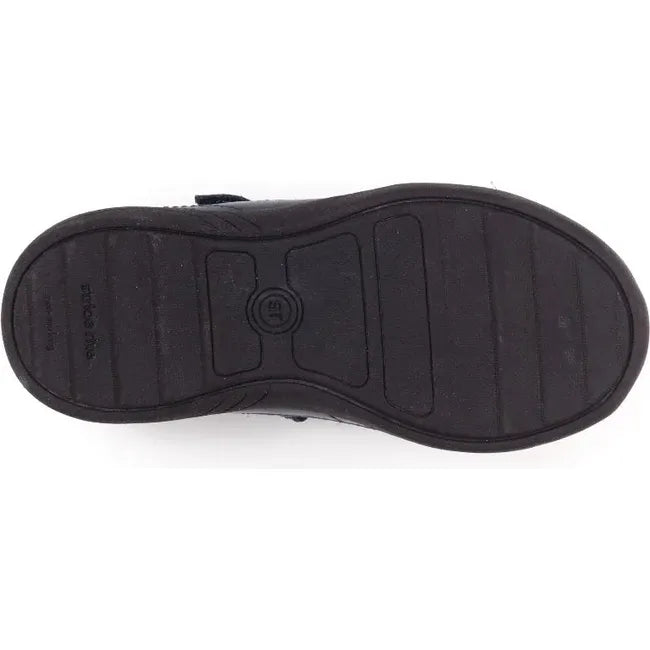 Sole of Kids Claire Stride Rite Mary Jane Shoe in navy blue leather upper with navy outsole