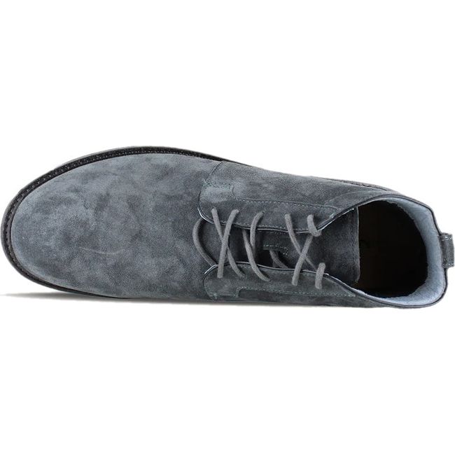 Top down view of Naot Men&#39;s Commander Boot in charcoal suede