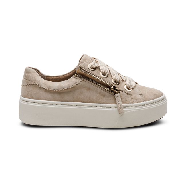 Aetrex Aubrey Platform Sneaker - Sand - right