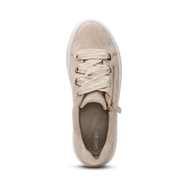 Aetrex Aubrey Platform Sneaker - Sand - top