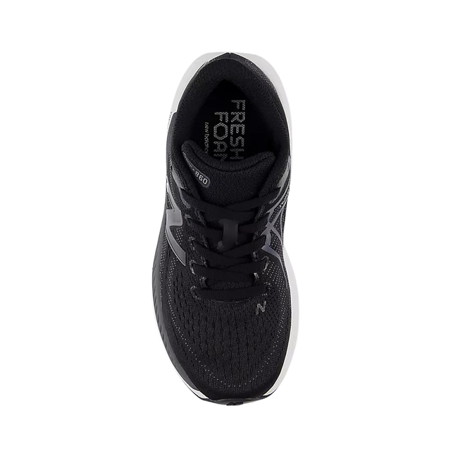 Top of New Balance Kids' 860 V13 Running Shoe in black