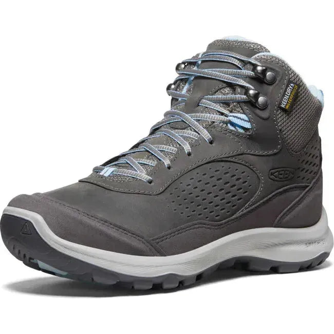 Keen Women&#39;s Terradora Explorer Mid Waterproof Steel Grey/Clear Sky Hiking Boot 1027926