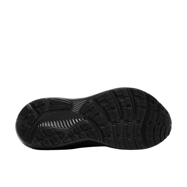 Sole of Brooks Women's Ghost 17 GTX Running Shoe in all black