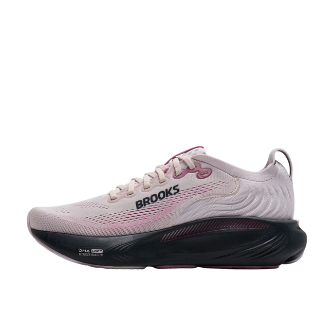 Medial side of Brooks Women's Adrenaline GTS 25 Running Shoe in Mauve Pink