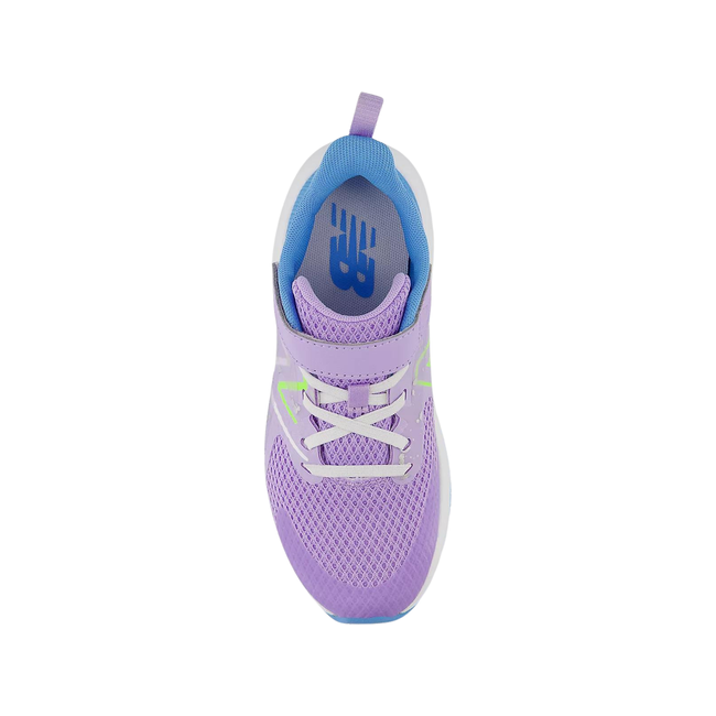 New Balance Kids&#39; Rave Run V2 Running Shoe LILAC GLO/SKY BLUE/PIXEL GREEN YTRAVHG2