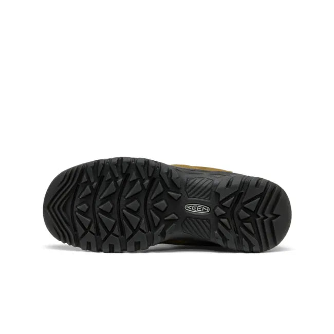 Sole of Keen Women's Greta II Waterproof Chelsea Boot in Dark Olive Black