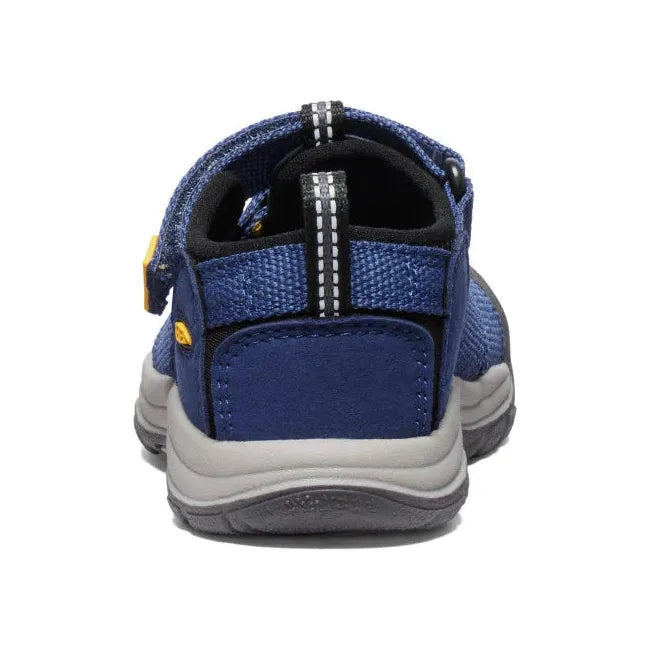 Heel of KEEN Toddlers&#39; Newport H2 Closed Toe Sandal in Naval Academy  blue and Keen Yellow