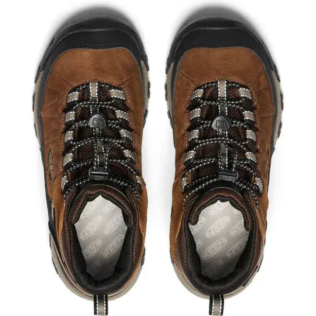 Keen Kids&#39; Targhee IV Waterproof Hiking Boot Bison/Brindle 1029559