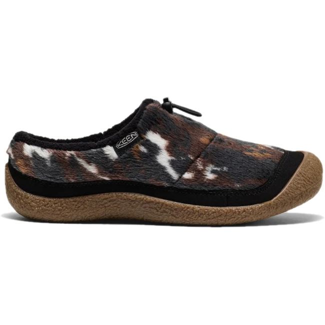 Lateral side of multi brown grey KEEN Women's Howser III Slide