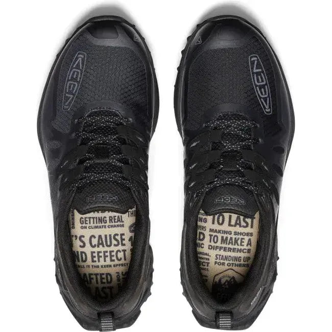 Keen Men&#39;s Zionic Waterproof Black/Black Hiking Shoe 1028051