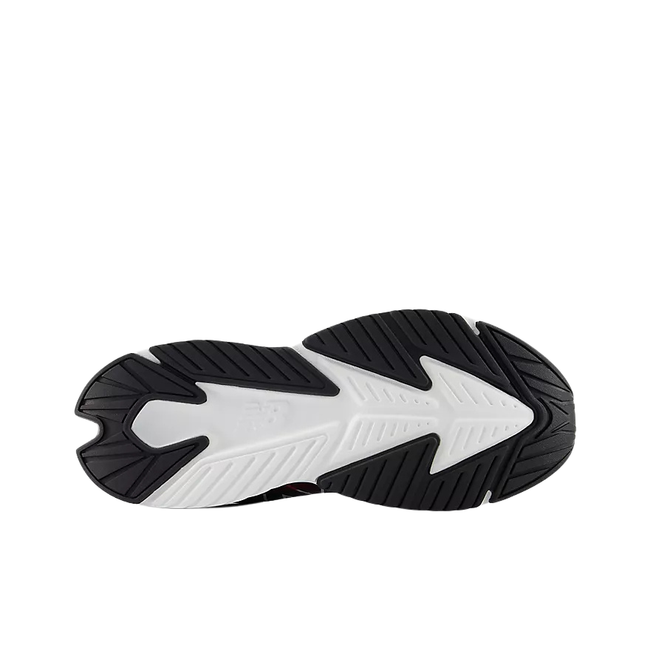 Sole of New Balance Kids' 574 Lifestyle Shoe (Youth) in Black and White
