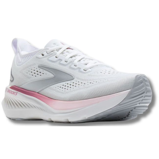 Angled side of Brooks Women's Glycerin GTS 23 Running Shoe in Harbor Mist