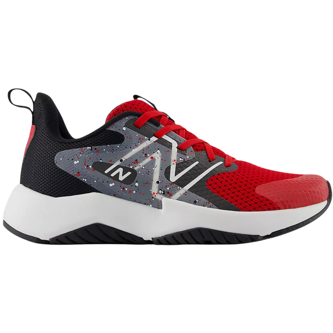 Side of New Balance Kids' 574 Lifestyle Shoe (Youth) in Team Red