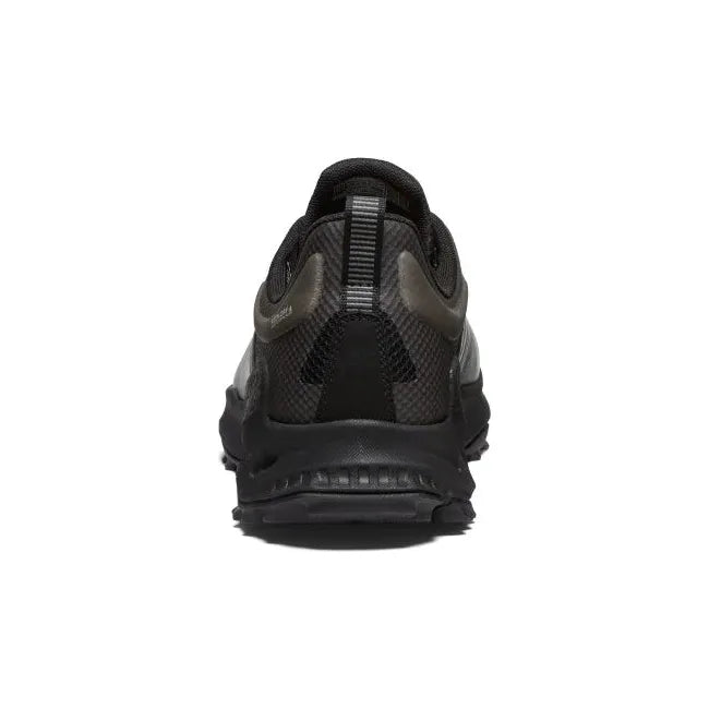 Heel of Men&#39;s Keen Zionic Waterproof Hiking Shoe in Dark Forest Black