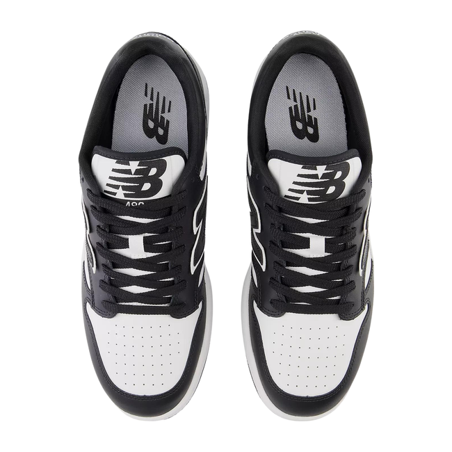 New Balance Unisex 480 Lifestyle Shoe White/Black BB480LBA