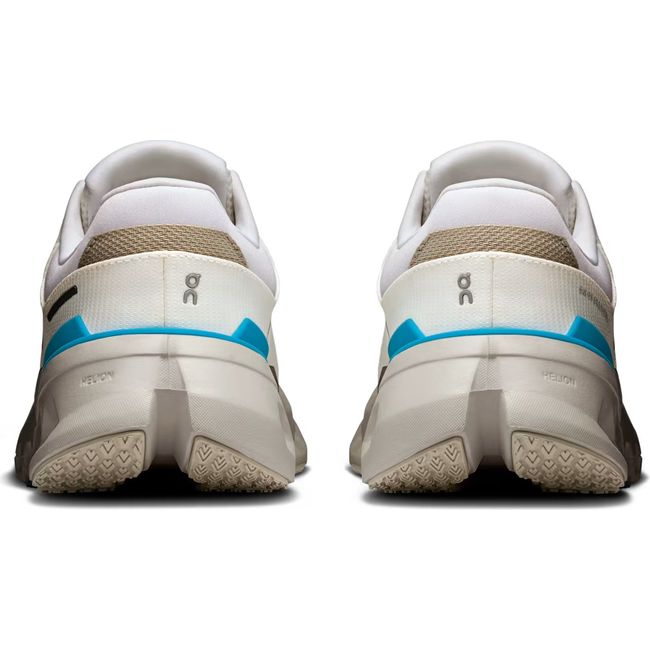 Heels of On Running Women's Cloudrunner 2 Running Shoes in white horizon