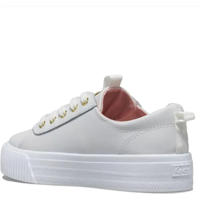 Keds Kids' Triple Step Leather Sneaker White KK167450