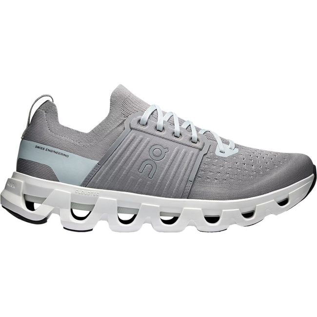 Lateral side of Men's On Running Cloudswift 4 Running Shoe in Alloy Glacier grey
