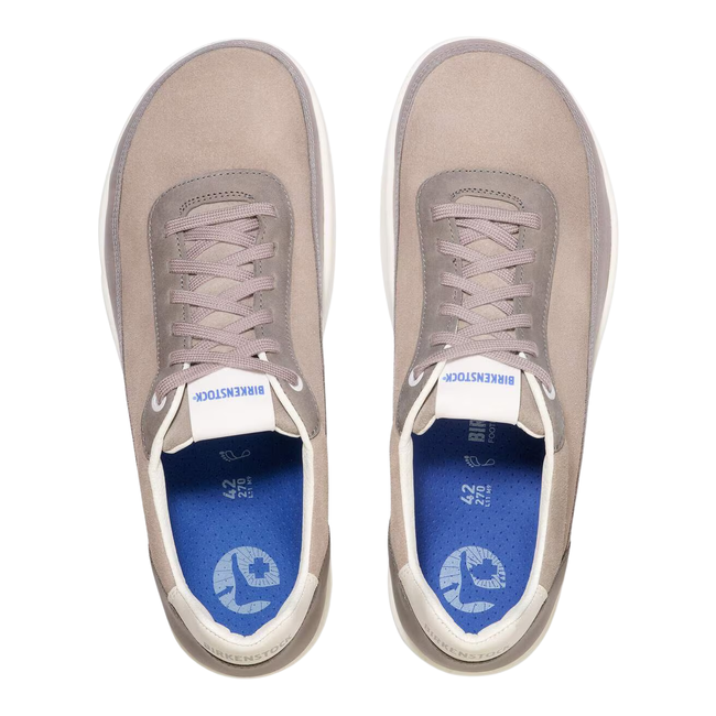 Tops of Birkenstock Women's Honnef City Sneaker in Stone Coin