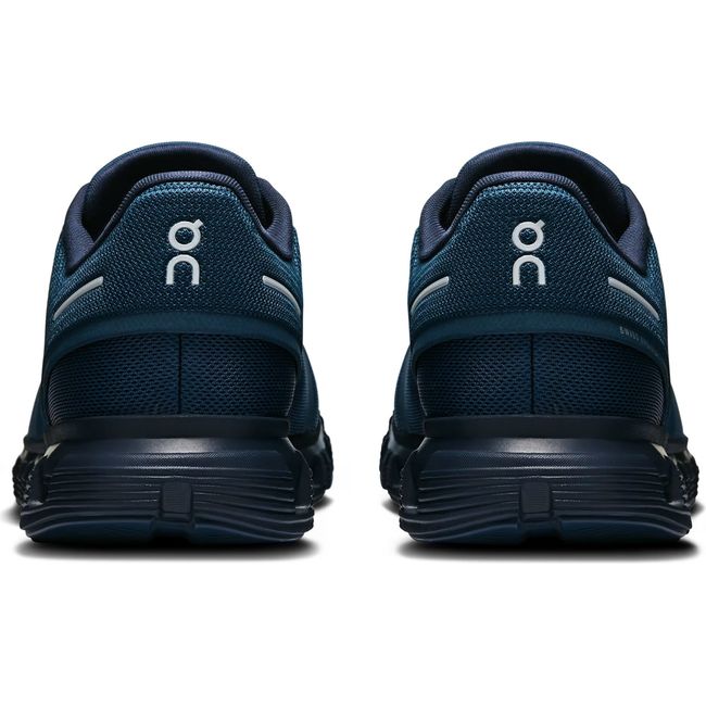 Heels of Men's On Running Cloud 6 Running Shoes in Midnight Ink with slip on speed lacing