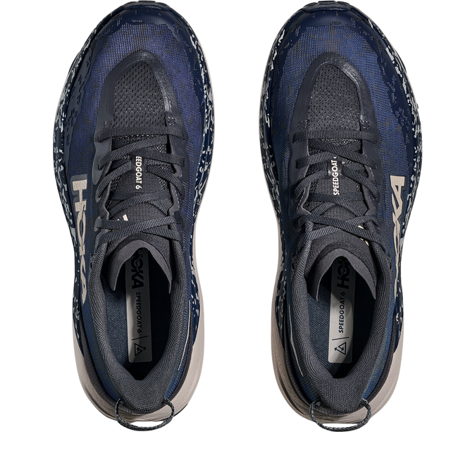 Tops of Hoka Men's Speedgoat 6 Trail Running Shoe in Midnight Blue