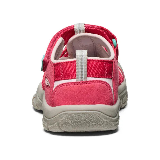 Heel of KEEN Youth Kids&#39; Newport H2 Closed Toe Sandal in Raspberry Giggle Pink