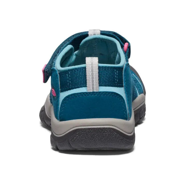 Heel of KEEN Youth Kids&#39; Newport H2 Closed Toe Sandal in Legion Blue and Hot Pink