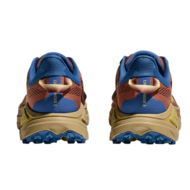 Heels of Hoka Men's Challenger 8 Trail Running Shoe in Maple Cardamom 
