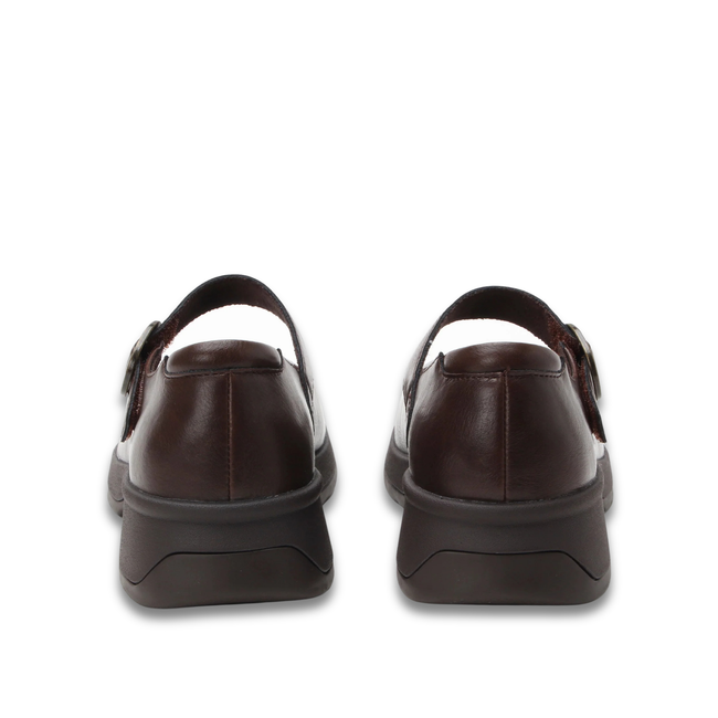 Heels of Alegria Women's Jazmine Mary Jane Shoe in Brown Espresso Leather