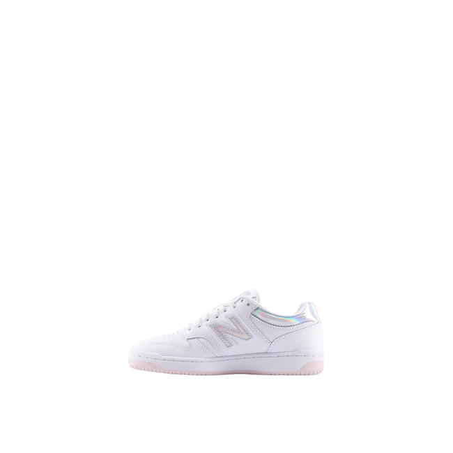 Medial Side of New Balance Kids' 480 Lifestyle Shoe in Rose Sugar