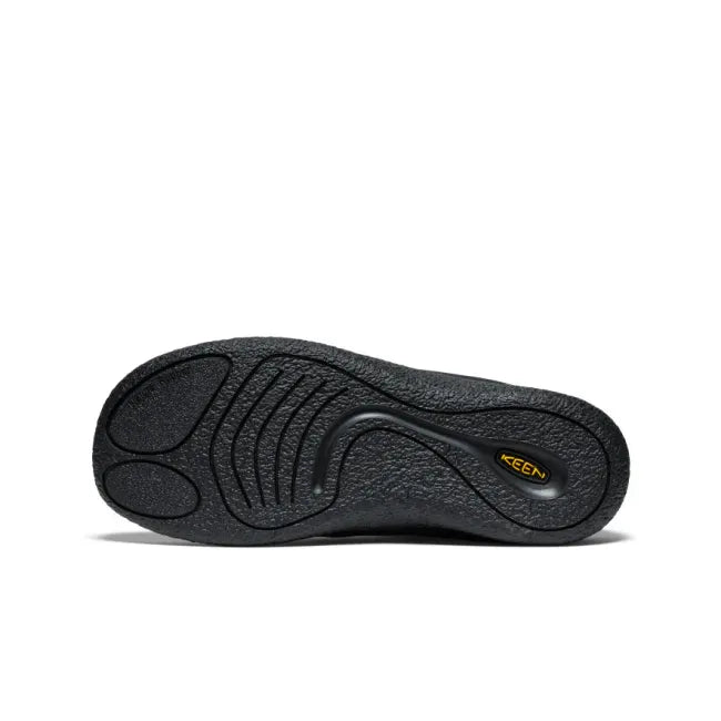 Sole of Keen Men's Howser III Slide in Black Black Recycled