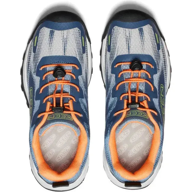 Keen Kids' Wanduro Speed Hiking Shoe Vintage Indigo/Tangerine 1028737