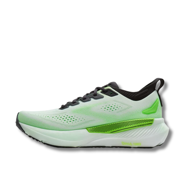 Medial side of Brooks Men's Glycerin 23 GTS Running Shoe in Phantom Green