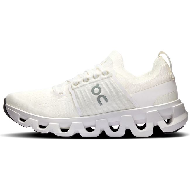 Medial side of Women's On Running Cloudswift 4 Running Shoe in White White