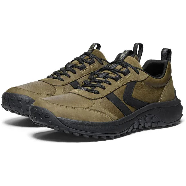 Keen Men's KS86 Leather Sneaker Dark Olive/Black 1029810