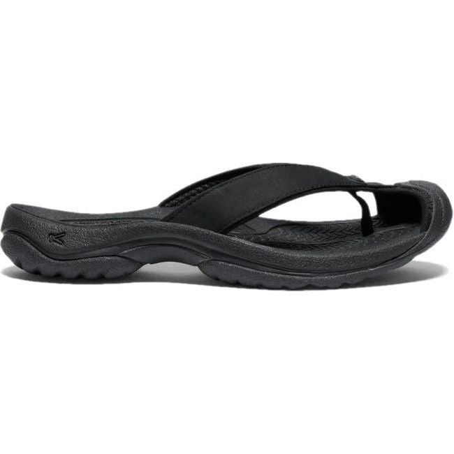 Keen Women&#39;s Waimea Leather Flip Flop Black/Black 1029134