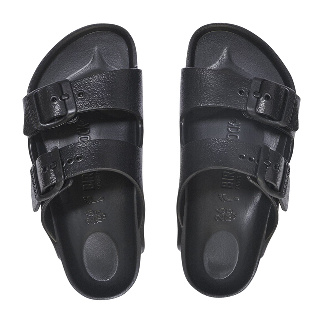 Tops of Birkenstock Kids' Arizona EVA Sandal in Black