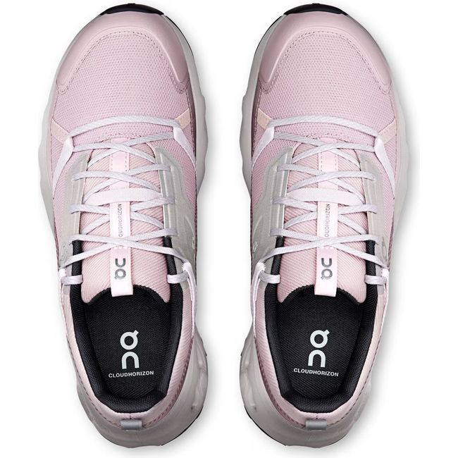 Top down view of Women's On Running Cloudhorizon Trail Running Shoes in Mauve Fade Pink
