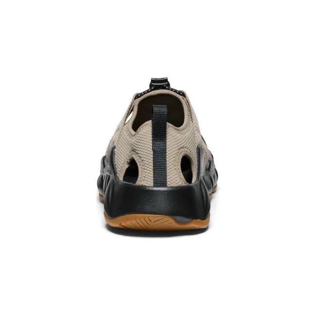 Heel of Men&#39;s KEEN Hyperport H2 closed toe sandal in brindle black