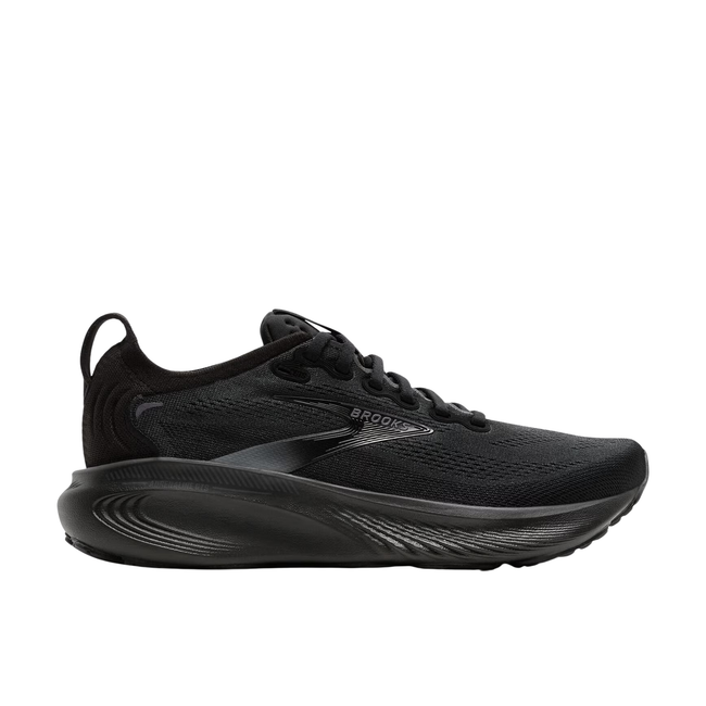 Side of Brooks Women's Adrenaline GTS 25 in Black Ebony
